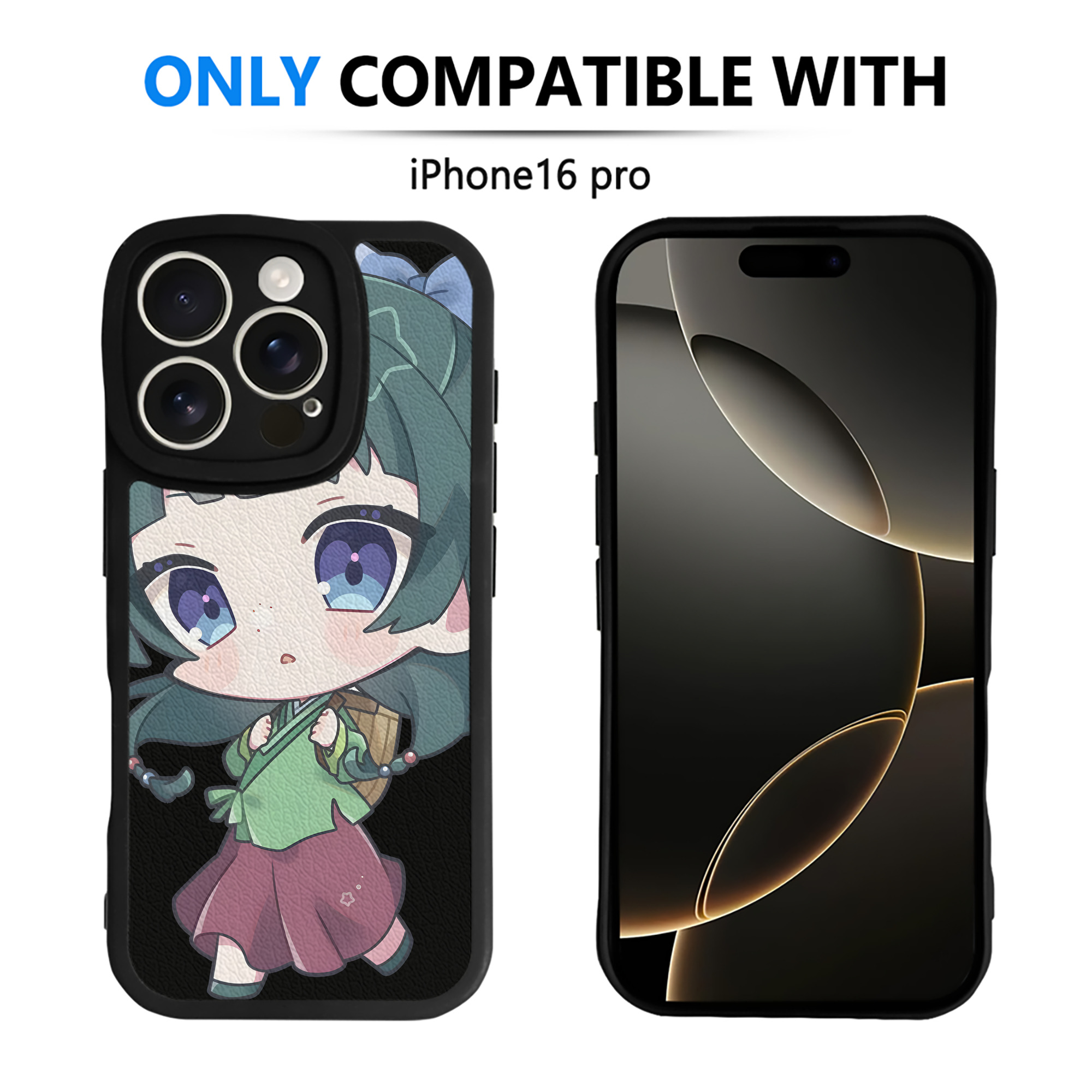 （画像用） 薬屋のひとりごと The Apothecary Diaries 【iPhone 16シリーズ対応】シリコンスマホケース（レザー調） 材質：シリコン